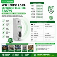 Miniature Circuit Breaker 1P Schneider Schneider MCB 4A 6A 10A 16A 20A 32A MCB 1 Phase 1P Easy9 Ez9 