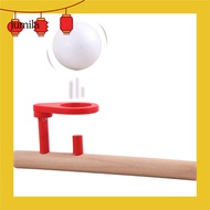 [JU] Baby Wooden Blow Toy Hobbies Outdoor Funny Sports Foam Balls Floating Kids Game