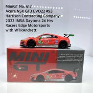 Mini GT No. 617-L Acura NSX GT3 EVO22 93 Harrison Contracting Company 2023 IMSA Daytona 24 Hrs Racer