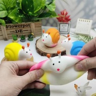 Kids Adult Squeeze Toy Simulation  Squeeze Toys Soft Cute Decompressing Pinching Simulated Snail Sti