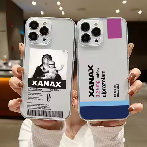 XANAX Chill Pill Phone Case For iPhone 15 14 13 12 11 Mini Pro Max X XR XSMax 6S 6 7 8 Plus SE20 Tra