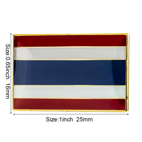 Thailand Flag Metal Lapel Pin Flag Pin Badge