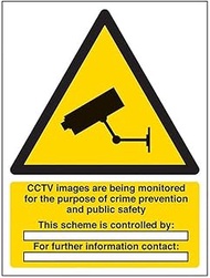 VSafety 6E031AN-SABRSH Warning Sign 150mm x 200mm Self Adhesive Aluminium Effect
