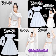 Ready To Ship: Little Queen Mafia Kangkubi Kangkubai Set 3-Piece Shirt Long Skirt Shawl