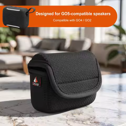 Hard Carrying Case For JBL GO5/GO4/GO2 Portable Waist Bag Travel Protective Carrying Storage Bag for