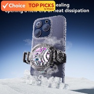 Amgras iceWorld Pro Phone Cooler gaming Mute Dissipate Fan Cooling Radiator Magnetic/Back-clip 2 in 