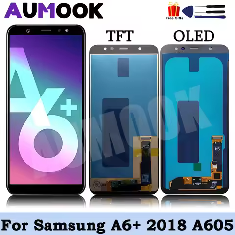 OLED for Samsung A6+ 2018 LCD Display Digital Touch Screen Assembly for Samsung Galaxy A6+ 2018 A605