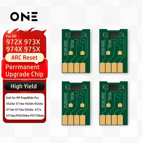 HP972 973 974 974XL ARC Chip For HP PageWide 452dw 452dn 477dw 477dn 552dw 577dw 577z P55250dw P5775