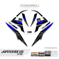 STRIPING EXCITER 135 / EDISI KING LOGO / DASAR HITAM / JUPITER MX 135