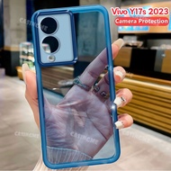 Vivo Y17s 2023 Camera Electroplated Lens Protection Soft Clear Casing For Vivo Y17s VivoY17S sY17 Y 17 17Y Y17 S 4G 5G 2023 Silicone Transparent Phone Case Shockproof Back Cover
