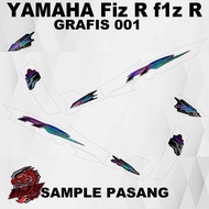 Striping fiz R f1zR f1z R - Sticker Decal HOLOGRAM fiz R f1zR f1z R graphic 001