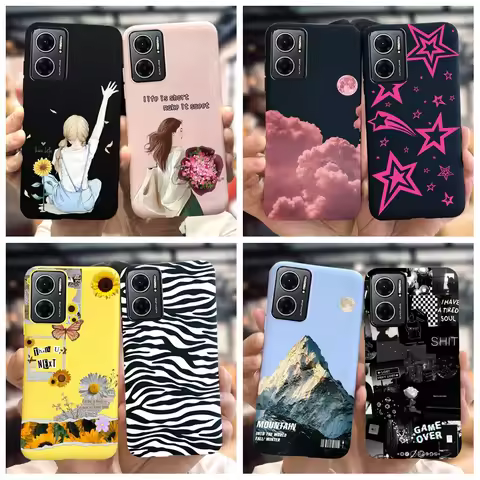 For Xiaomi Redmi Note 11E Case Popular Leoaprd Painted Soft Phone Covers For Xiaomi Redmi 10 5G Redm