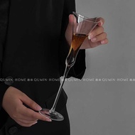 Style Champagne Glass Goblet Household Fine Flower Knowledge Goblet Cocktail Red Wine Glass Creative