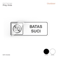 Mosque area sticker - holy border sticker - holy border sticker - worship area - oracal sticker