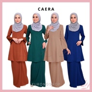 SALE 🔥 Baju Kurung Moden Riau Plain Caera Plus Size 34 - 60 Copper Brown Light Khakis Nude Royal Blue Teal Green