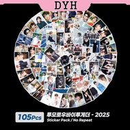 105pcs/set TXT Sticker KPOP BANK Photo Sticker DIY Diary Luggage Stickers