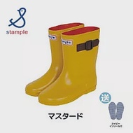 日本製 stample扣帶式兒童雨鞋71970-黃色 15cm