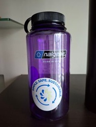 Nalgene Water Bottle - Purple - Wide Mouth - 32oz/1000ml - Made in USA