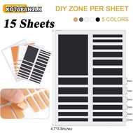 KOTAKAN1LX 15 Sheets Ring Size Adjuster, 0.7mm Thickness EVA Foam Ring Size Reducer,  Silicone 3-10m