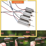 【YOSHOP⭐】DC3.7V 40000-50000rpm 612 614 716 Hollow Cup Motor Coreless Motor for RC HM