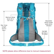 WESTTUNE 50L Hiking Backpack With Rain Cover Multifunctional Mountaineering Outdoor Rucack For