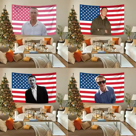 Drew American Flag Starkeys Tapestry Polyester Fabric Home Decoration Bedroom Dormitory Backdrop Out