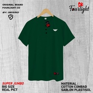 Kaos Jumbo Pria Model Kancing BigSize 4XL 5XL