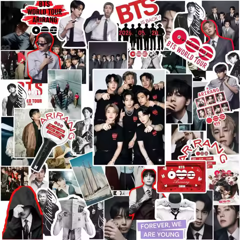 55PCS BTS ARIRANG Album K-pop Stickers Waterproof Vinyl Decals for Laptop Water Bottle Scrapbook Lug