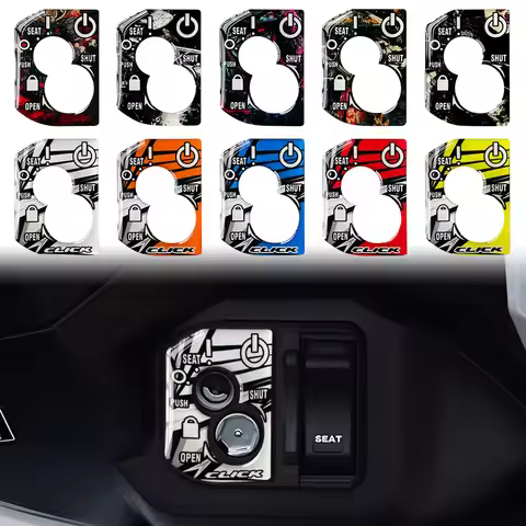 For Honda Click 125i CLICK 125 i Motorcycle Ignition Engine Start Cover 3D Resin Gel Stickers Moto K