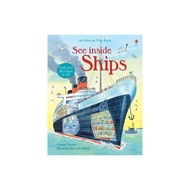 Usborne Activity Book For Kids See Inside Ships สมุดระบายสี Children