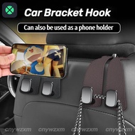 1F 2 Hooks Car Hooks Hanger Rear Car Seat Back Double Hooks Hidden Multifunctional Car Interior Acce