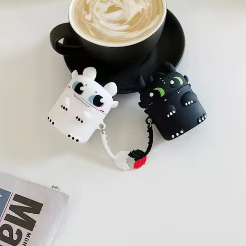 Cartoon Dragon Case for AirPods Pro2 Airpod Pro 1 2 3 Bluetooth Earbuds Charging Box Protective Earp