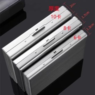 Manufacturer 10 Card Stainless Steel Bank Card Credit Card Case Card Holder Metal Card Holder Organ 