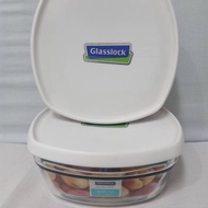 Glass Lock - Square Bowl White - 800 ML