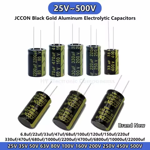 25v 35 50v 63v 80V 100v 160 200 250 400 450v 500v 100uf 220uf 330uf 470uf 680uf 1000uf 2200uf 3300uf
