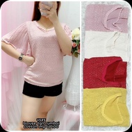 Pink Imported Cotton Tassel Sleeve Blouse Top 4585
