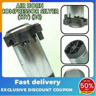 12V/24V silver air compressor for air horn cars/trucks/vehicles