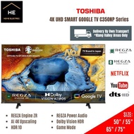 Toshiba 50 / 55 / 65 / 75 Inch Smart 4K Ultra HD Google TV C350NP Series 50C350NP 55C350NP 65C350NP 