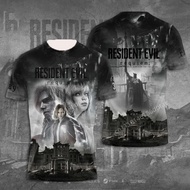 Resident Evil 9 Requiem Leon Kennedy Graphic T Shirt Men 3D Printed Game Fan Clothing Streetwear Sum