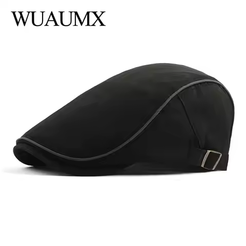 Spring Summer Berets Hat Men Breathable Newsboy Caps Sun Visors Men's Beret Caps Herringbone Flat Ca