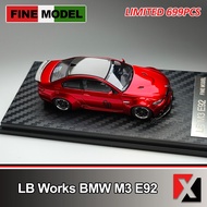 Fine Model 1: LB Works64 bmw M3 E92 Metallic Red