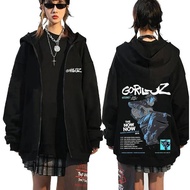 Rock Band Gorillaz The Now Now Album Graphic Zipper Hoodie Men Women Clothing Hip Hop Fashion Oversi