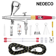 Gravity Dual-action Mini 9cc Airbrush Detachable Fluid Cup Paint Nail Spray Gun Makeup Paint Set Fac