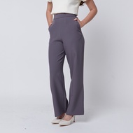 [ส่งฟรี] Miss office กางเกงกระบอกตรงเอวสูง (MP-123)