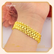 gelang emas 916 Original Gold European And American Bracelet For Men Wide 18 mm Bracelet  gelang tangan lelaki