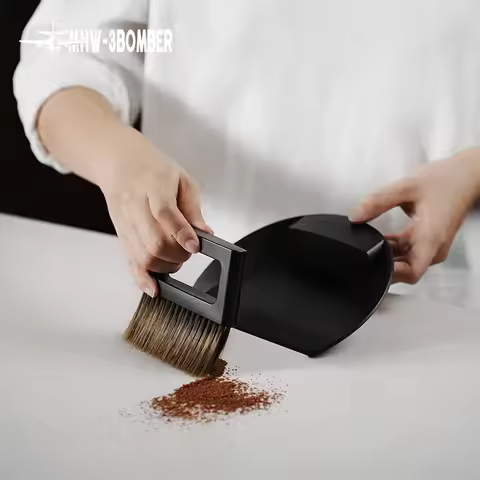 MHW-3BOMBER Bar Brush Cleaning Tool Coffee Powder Cleaning Brush Set Magnetic Storage