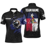 Customized Billiard 9 Ball 3D Polo & Polo Shirts, 9 Ball Pool Polo Attire, Personalized Billiard Pol
