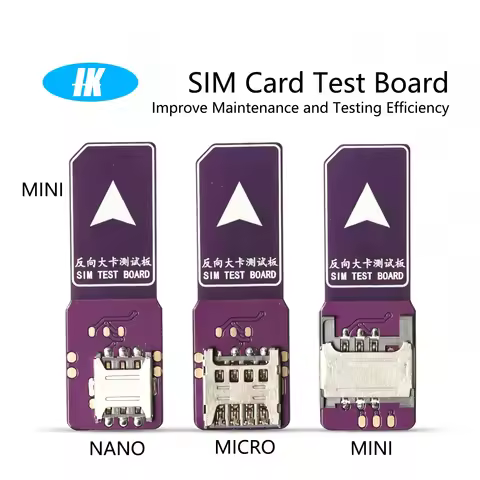 External Mini SIM Extension PCB Board Forward Reverse Direction Nano Micro Standard SIM Card Tester 