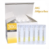 100pcs painless small needle 30G 4/13/25mm disposable 30G medical micro-plastic injection cosmetic s