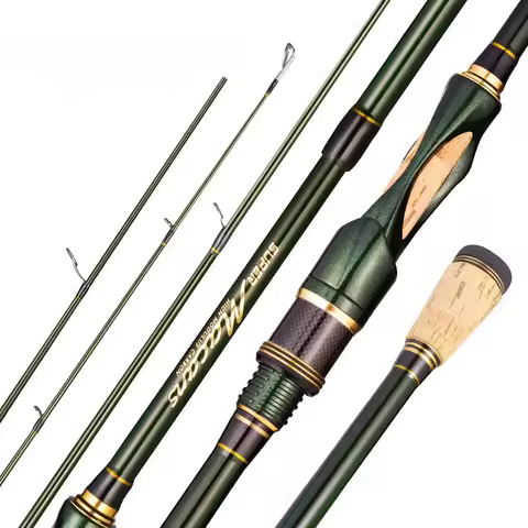 1.8-2.4m Spinning Casting Fishing Rod K Guide Ring 40T X Carbon L.W 4-21g M Power Lure rod 4 Pieces 